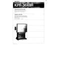 SONY KPR-36XBR Owner's Manual cover photo