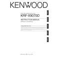 KENWOOD KRFX9070D Owner's Manual cover photo