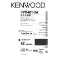 KENWOOD DPX-6200M Owner's Manual cover photo