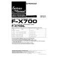 PIONEER FX700/L Service Manual cover photo