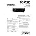SONY TCRX390 Service Manual cover photo