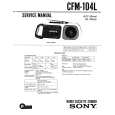 SONY CFM-104L Service Manual cover photo
