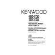 KENWOOD KDC-C715 Owner's Manual cover photo