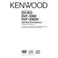 KENWOOD DV603 Owner's Manual cover photo