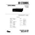 SONY XR3700RDS Service Manual cover photo