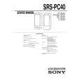 SONY SRS-PC40 Service Manual cover photo