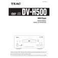 TEAC DV-H500 Owner's Manual cover photo