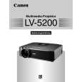 CANON LV-5200 Owner's Manual cover photo