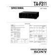 SONY TA-F311 Service Manual cover photo