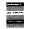 MARANTZ MODEL 1120 Service Manual cover photo