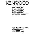KENWOOD DDX8024BT Owner's Manual cover photo