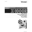 TEAC X1000 Owner's Manual cover photo