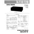 SONY TAF210 Service Manual cover photo