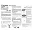 PIONEER DVR-104/KB Owner's Manual cover photo