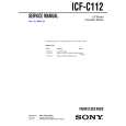 SONY ICFC112 Service Manual cover photo