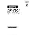 ONKYO DXV801 Owner's Manual cover photo