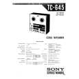 SONY TC-645 Service Manual cover photo