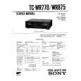 SONY TCWR770 Service Manual cover photo