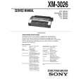 SONY XM3026 Service Manual cover photo