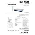 SONY RDRVX500 Service Manual cover photo