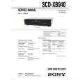 SONY SCDXB940 Service Manual cover photo