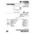 SONY KPR46XBR15 Service Manual cover photo