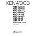 KENWOOD KDC-309A Owner's Manual cover photo