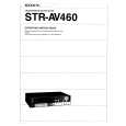 SONY STR-AV460 Owner's Manual cover photo