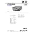 SONY TAS3 Service Manual cover photo