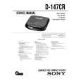 SONY D-147CR Service Manual cover photo