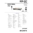 SONY RDRGX7 Service Manual cover photo