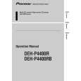 PIONEER DEH-P4400RB/X1B/EW Owner's Manual cover photo