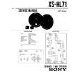 SONY XSHL71 Service Manual cover photo