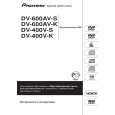 PIONEER DV-400V-K/WYXZTUR5 Owner's Manual cover photo