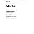 SONY CFD-55 Owner's Manual cover photo
