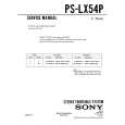 SONY PS-LX54P Service Manual cover photo