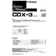 PIONEER CDX3 Service Manual cover photo