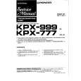 PIONEER KPX999 Service Manual cover photo