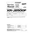 PIONEER XRJ2500F Service Manual cover photo