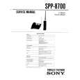 SONY SPP8700 Service Manual cover photo