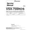 PIONEER VSX708RDS Service Manual cover photo