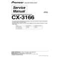 PIONEER CX-3166 Service Manual cover photo