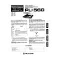 PIONEER PL-560 1985/1986 Version Owner's Manual cover photo