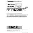 PIONEER FH-P9200MP/ES Service Manual cover photo