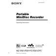 SONY MZR501 Owner's Manual cover photo