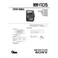 SONY WM-FX315 Service Manual cover photo