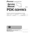 PIONEER PDK-50HW3 Service Manual cover photo