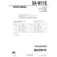 SONY SAW11S Service Manual cover photo