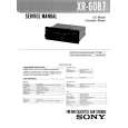 SONY XR6087 Service Manual cover photo