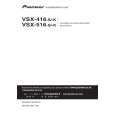 PIONEER VSX-516-S/-K Owner's Manual cover photo